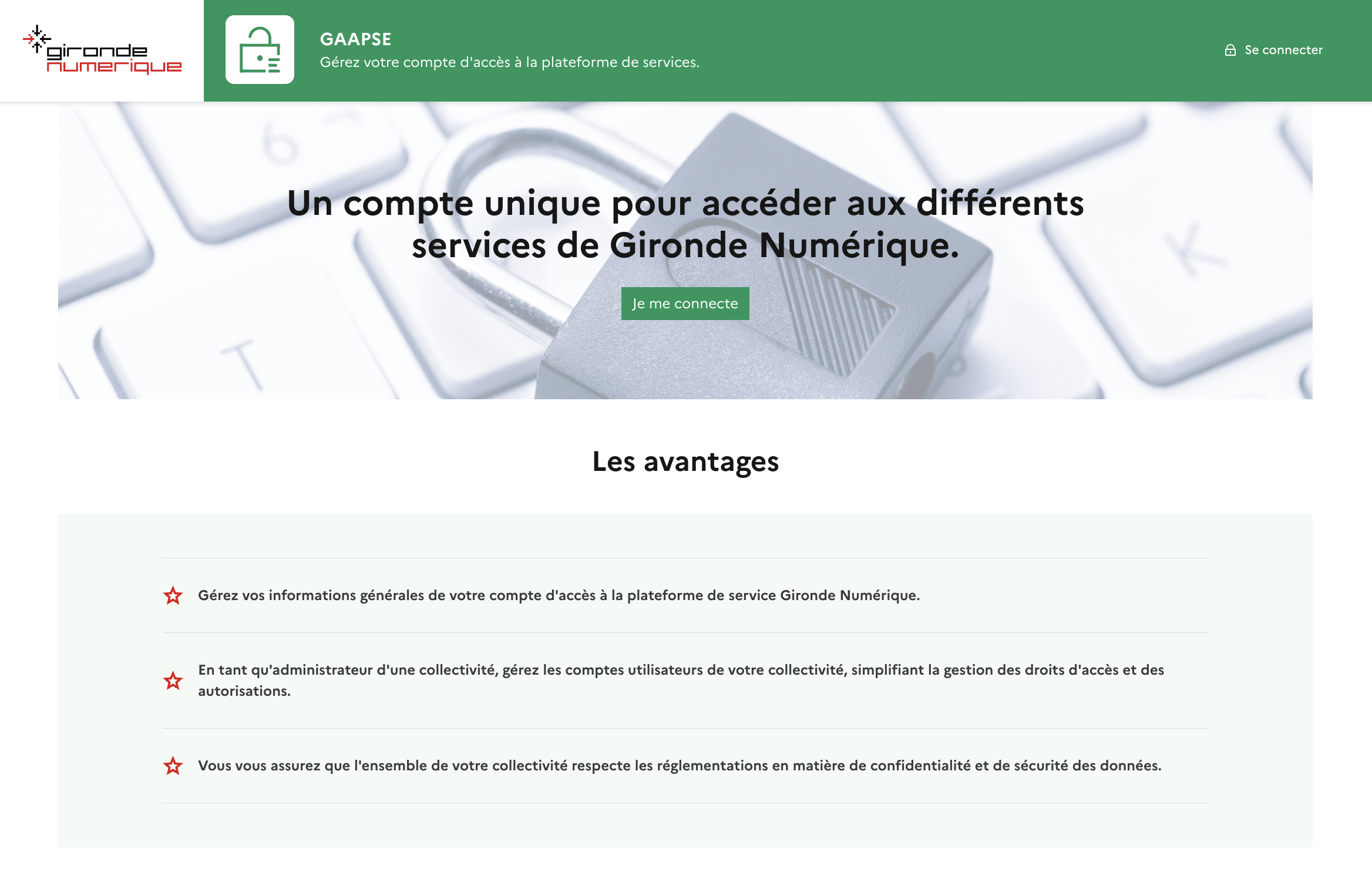 Page d’accueil GAAPSE